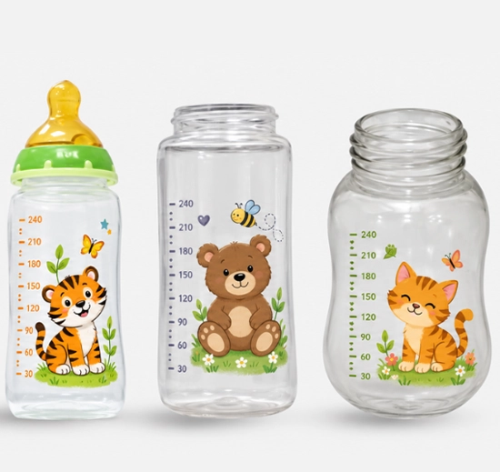 Printing inks for baby feeding bottles