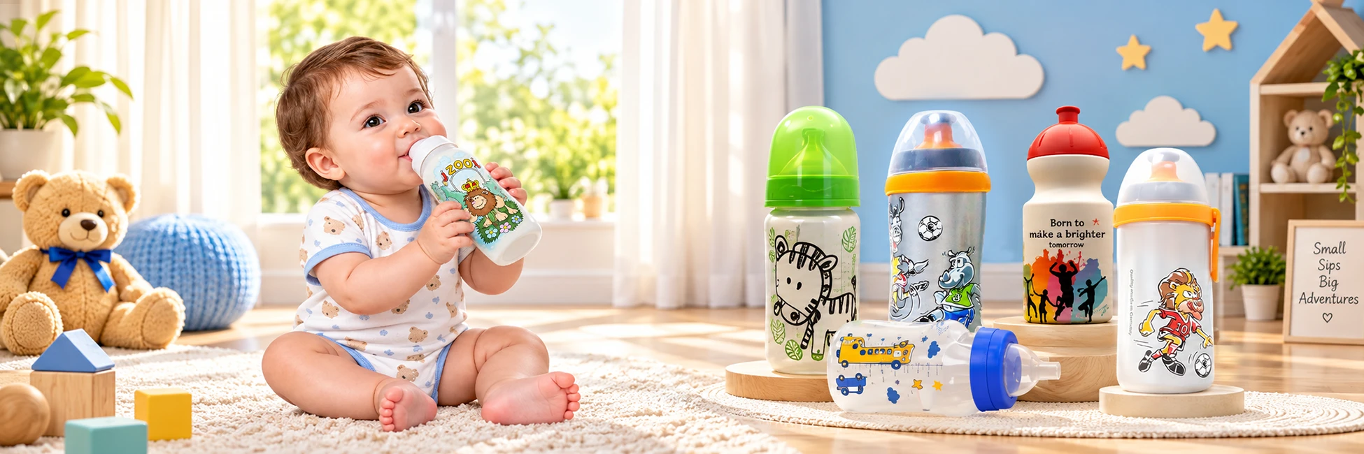 Multicolor printing solutions for toys and baby products