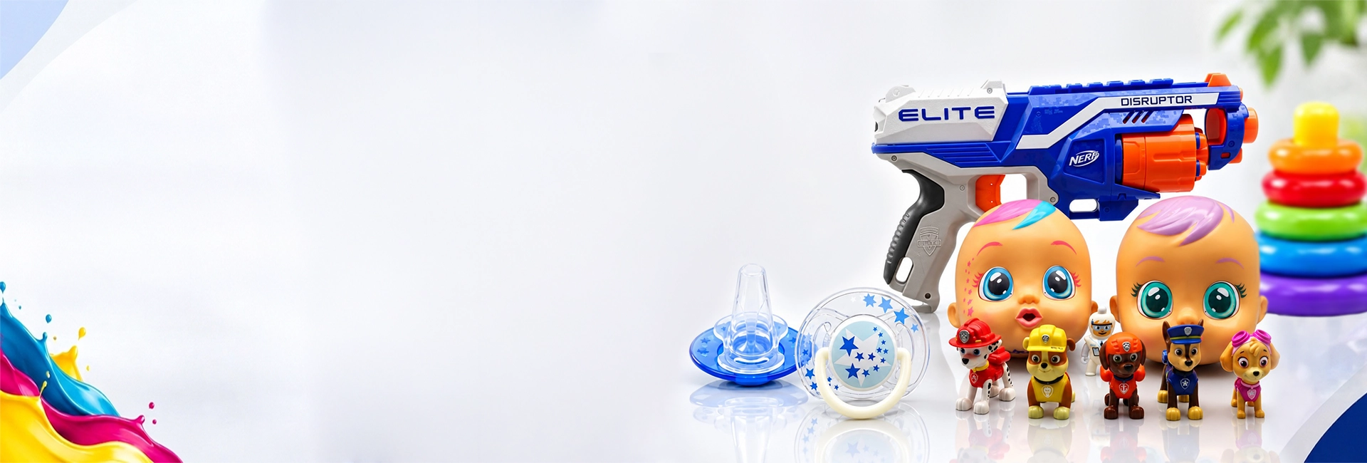Multicolor printing solutions for toys and baby products