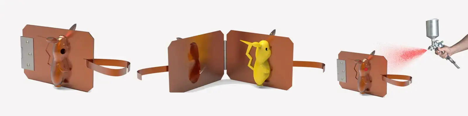 Masking on 3D curvature Cartoon Character Toys Masking on 3D curvature Cartoon Character Toys